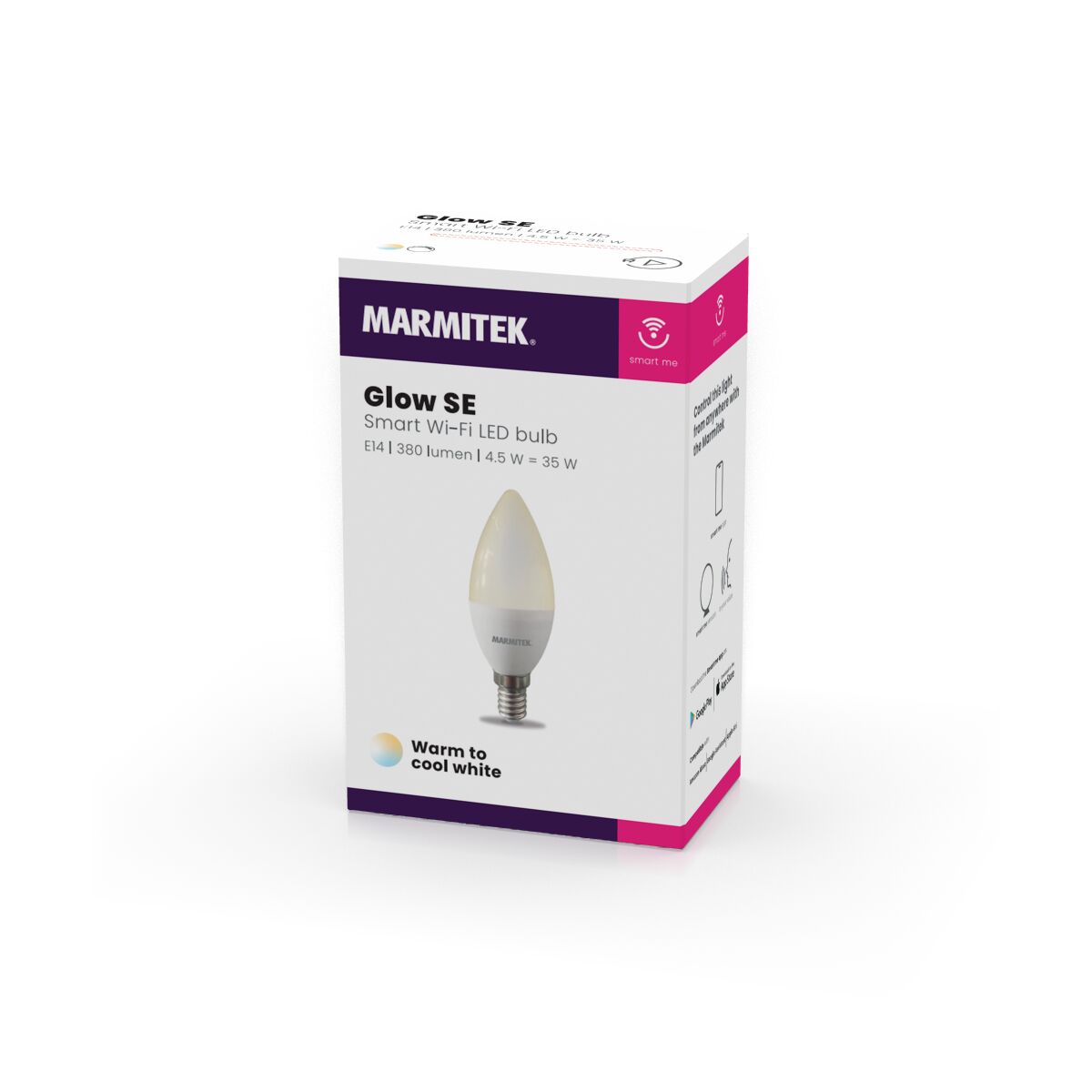 Glow SE - Ampoule connectée - E14 - Contrôle via l'application - Blanc