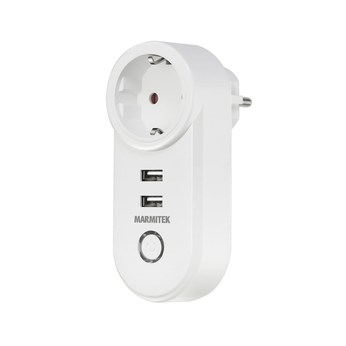 Power SI - Smart plug - Side View with angle Image | Marmitek