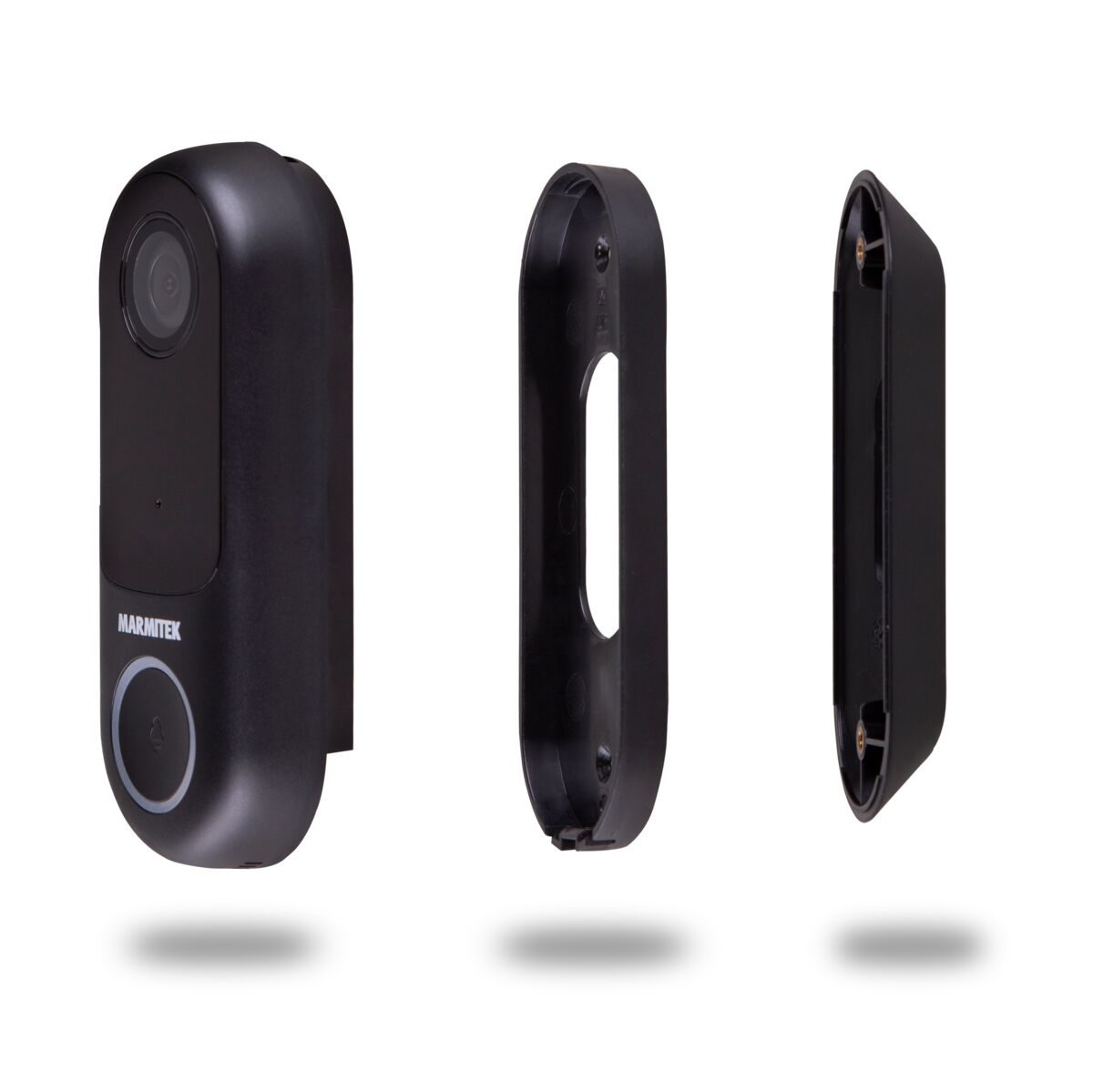Buzz LO + Bell ME BLK - Doorbell camera and chime black - Detail Image | Marmitek