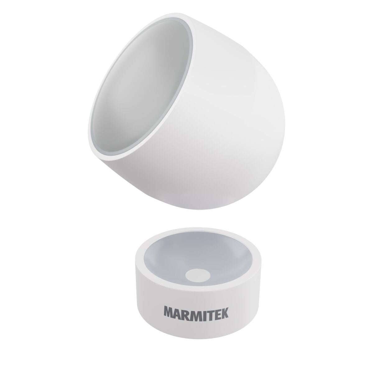 Sense ME - Zigbee motion sensor - Product Image of sensor and magnetic mount | Marmitek