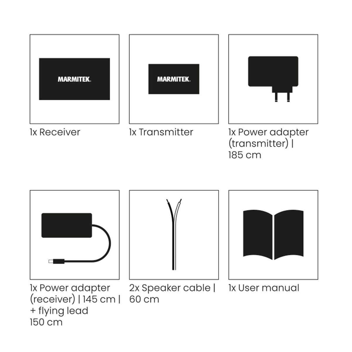 Speaker Anywhere 650 - Wireless Speaker Connection - Set Contents Image | Marmitek